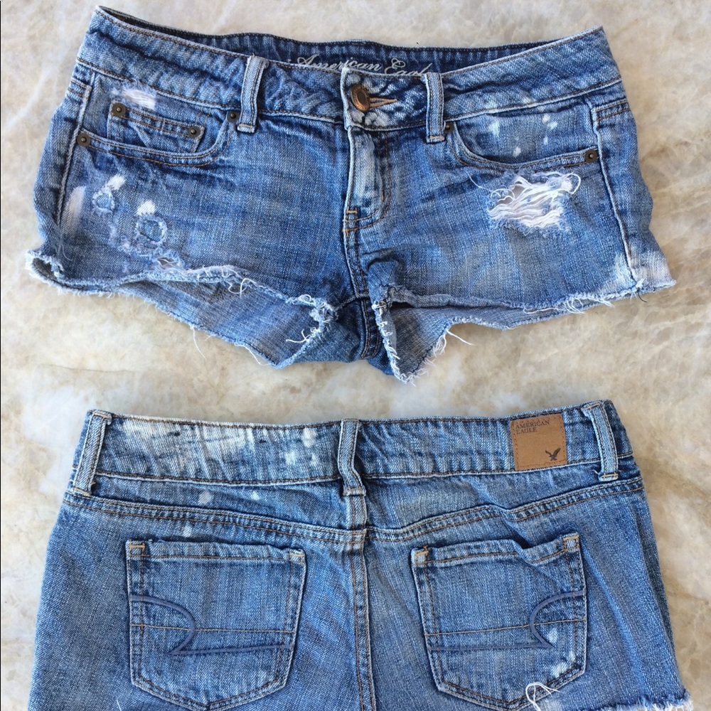 Match your bff! AE Distressed Short Shorts